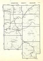 Crawford County, Knobview, Benton, Oak Hill, Boone, Liberty, Meramec, Courtois, Missouri State Atlas 1940c